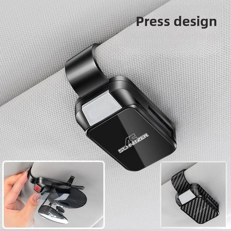 Car Sun Visor Carbon Glasses Sunglasses Clip Holder case Storage for AC Schnitzer ACS3 ACS4 ACS5 ACS2 X3 X4 X5 X6 Sport MINI JCW