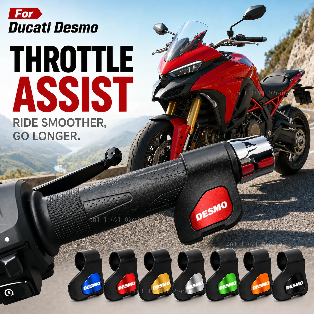 For Ducati Desmo 250 MX 450 MX Desmosedici RR Motorcycle Throttle Assistant Clip Labor Saver Acceleration Labor-saving Auxiliary
