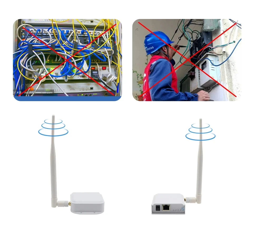 Hayway Wireless Transceiver Point Ethernet Port Bridge Kit Used For SIP Network Product Connection 1KM Transmission Distance