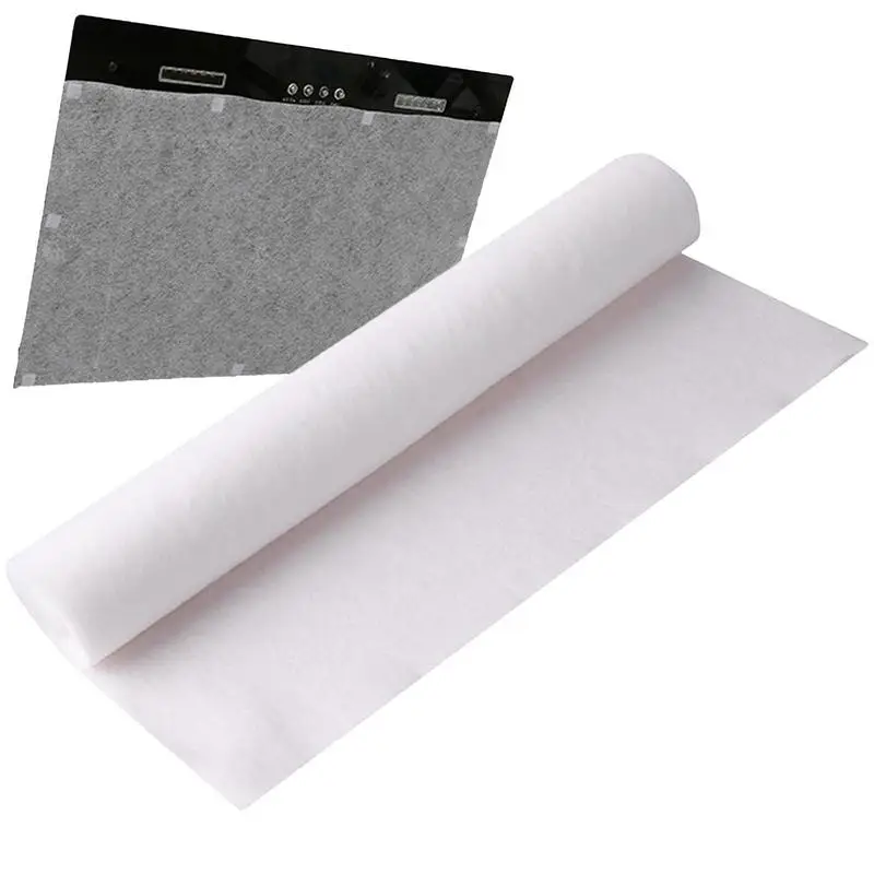 5m/10m Disposable Kitchen Hood Oil Filter Paper Range Hood Grease Filter Cooker Hood Extractor Fan Filter Non-woven Fabric