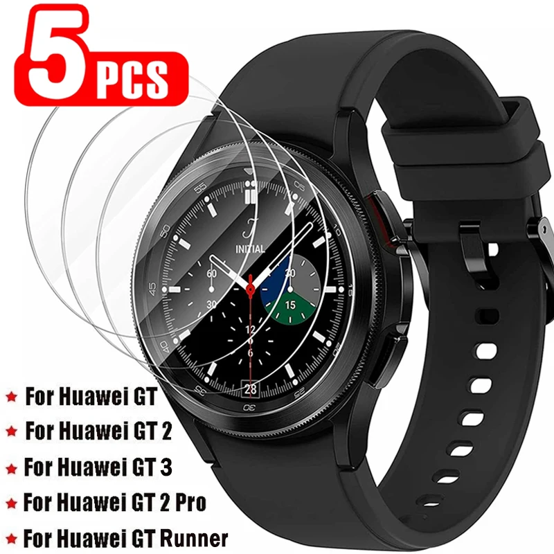 1-5 قطعة واقي شاشة من الزجاج المقسى لساعة هواوي GT 3 2 Pro عداء مضاد للخدش 9H HD Smartwatch أفلام زجاجية واقية