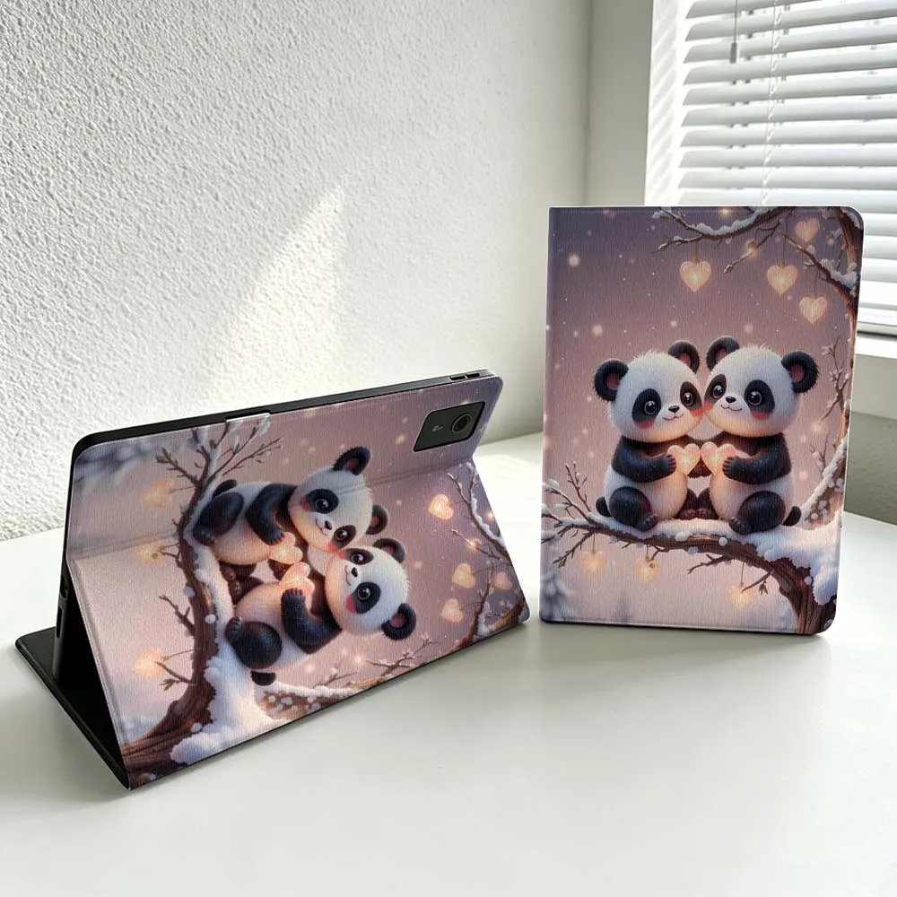 Cute Panda Pattern Cover For Lenovo Xiaoxin Lenovo Tab Pad Pro Plus K11 P12 M10 Legion Y900 Soft Inch Tablet Case