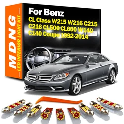 MDNG Canbus For Mercedes Benz CL Class W215 W216 C215 C216 CL500 CL600 W140 C140 LED Interior Map Light Courtesy Trunk Bulbs Kit
