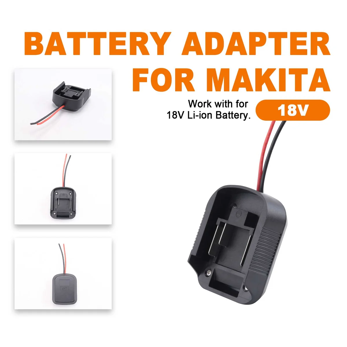 Adaptador de batería Y67A, 1 unidad, para batería de litio Makita de 18V, adaptador de conector de herramienta eléctrica, soporte de base para herramienta eléctrica BL1830 BL1840