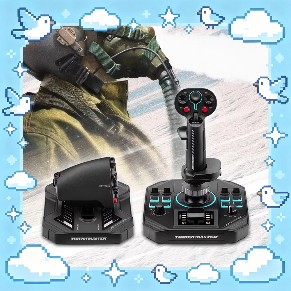

Игровой джойстик THRUSTMASTER SOI-R 4 для симуляции полетов с настраиваемой ручкой управления, совместимый с игровым экосистемой, для ПК, в качестве подарка