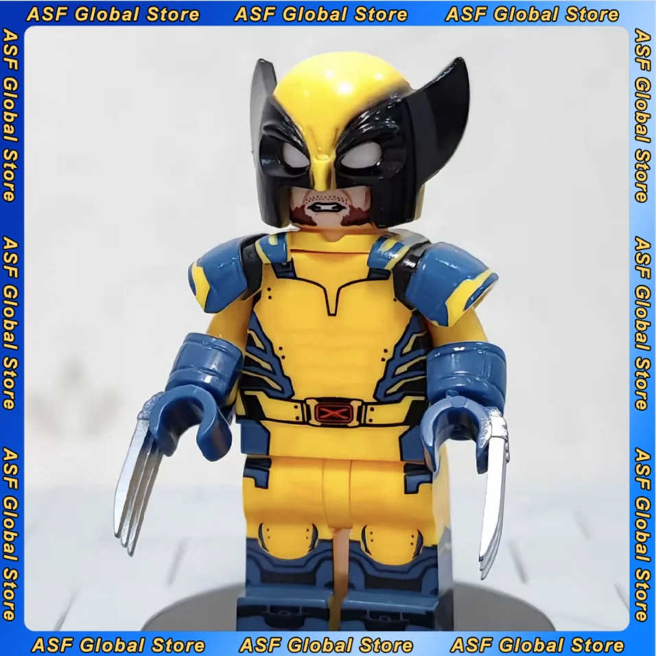 The Avengers Movie Figure 4cm New Wolverine Deadpool Magneto Peripheral PVC Model Assembling Building Blocks Gift Puzzle Toys