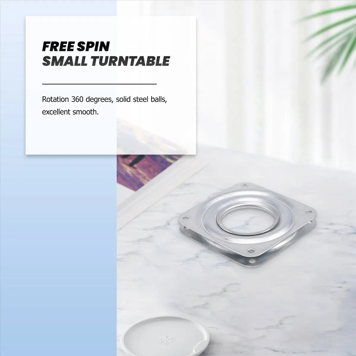 

Металлическая поворотная пластина KSOL Lazy с шарикоподшипником — 72 x 72 x 9 мм