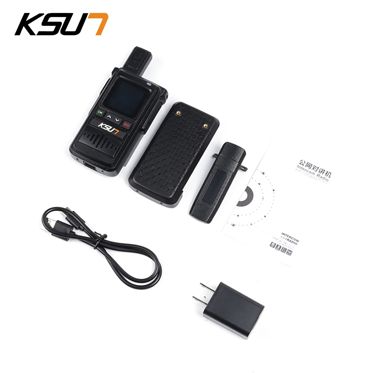 KSUN CT19 POC راديو الشبكة العالمية 4G لاسلكي تخاطب Type-C IP55 راديو ثنائي الاتجاه #1