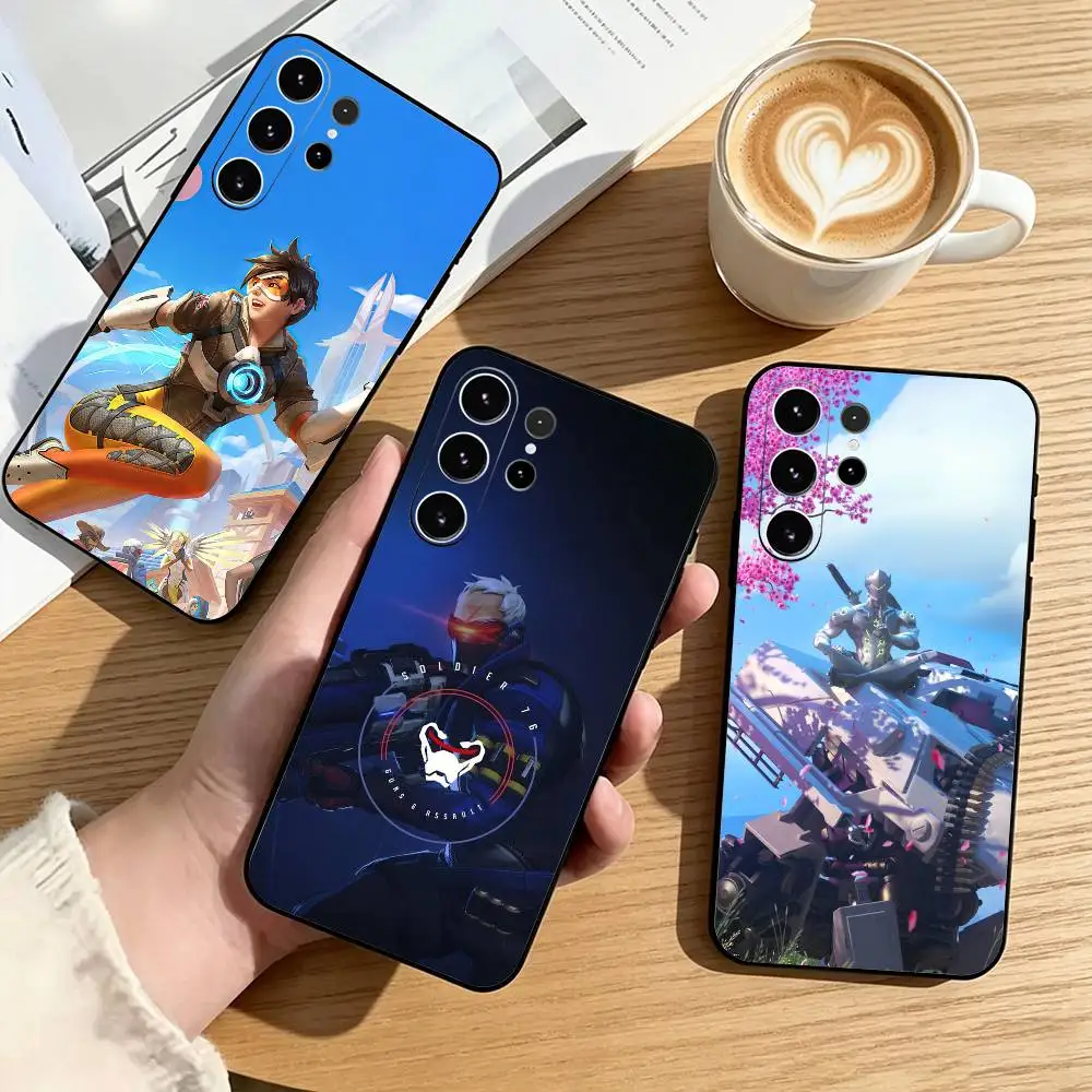 P-Pop G-Game Overwatch  Phone Case For Samsung S25,S24,S21,S22,S23,S30,Ultra,S20,Plus,Fe,Soft Silicone Black Cover Gift