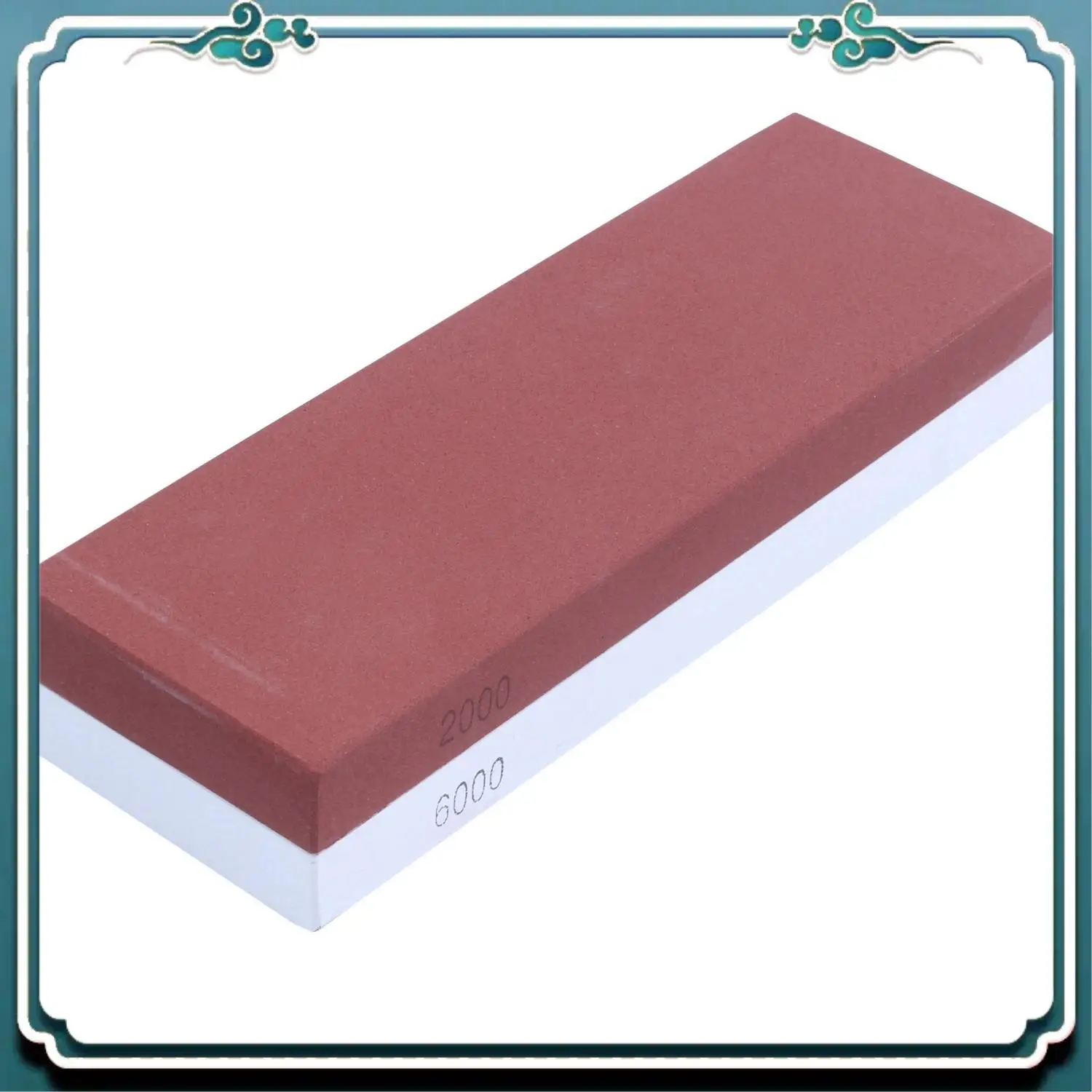 

A67K-2Pcs Whetstone, 2-IN-1 Sharpening Stone Waterstones, Knife Sharpener Rubber Stone Holder Included - 400/1000 Grit & 2000/60