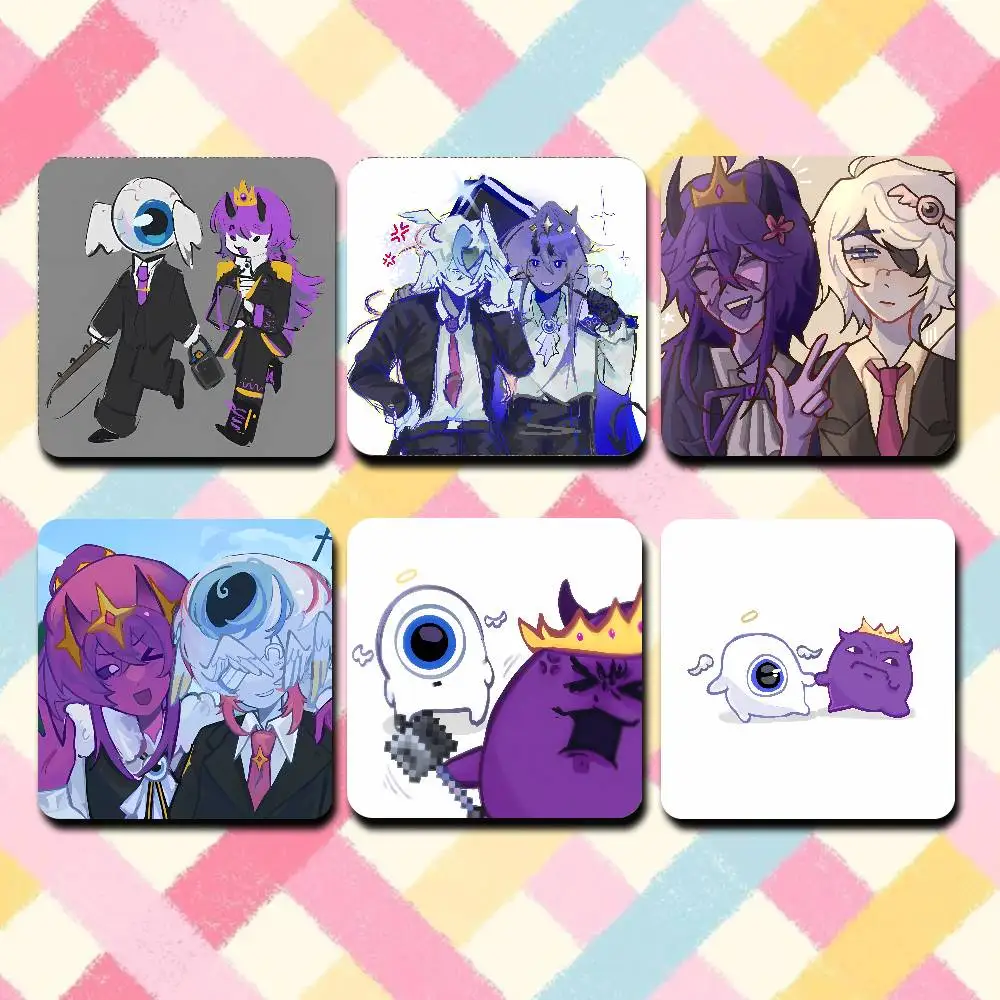 

W-Wemmbu Eggchan T-Tax Duo Cute Cartoon Anime Refrigerator Magnets Soft Magnetic Heat Transfer Refrigerator Magnets Gift