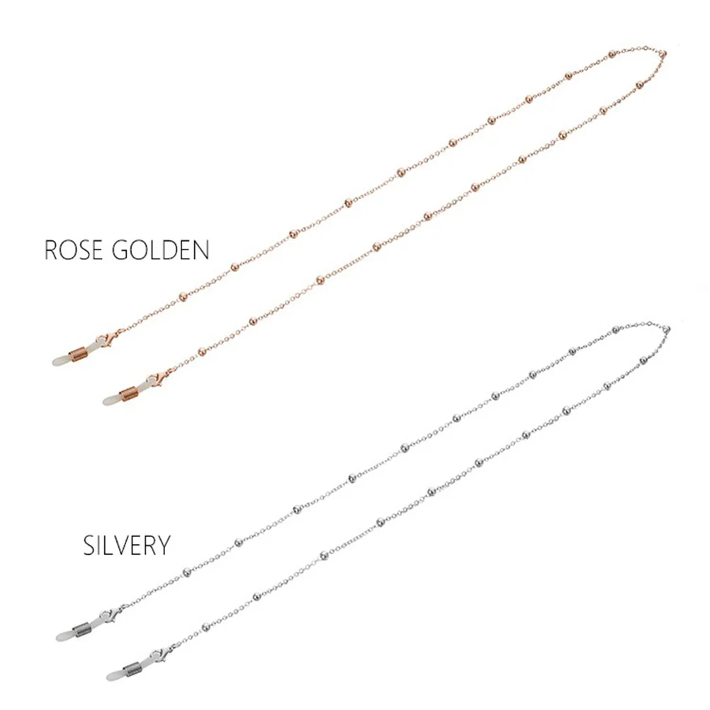 Chaîne de retenue de lunettes en alliage, 2 pièces, porte-lunettes à la mode, solide et sécurisé, adapté aux lunettes et aux lunettes de soleil, Design unisexe