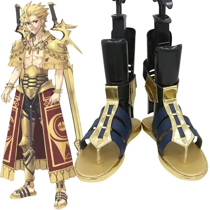 

Game Fte/Prototype Archer Gilgamesh Heroic Spirit Cosplay Shoes Boots Halloween Party Costume Accessories Custom Made