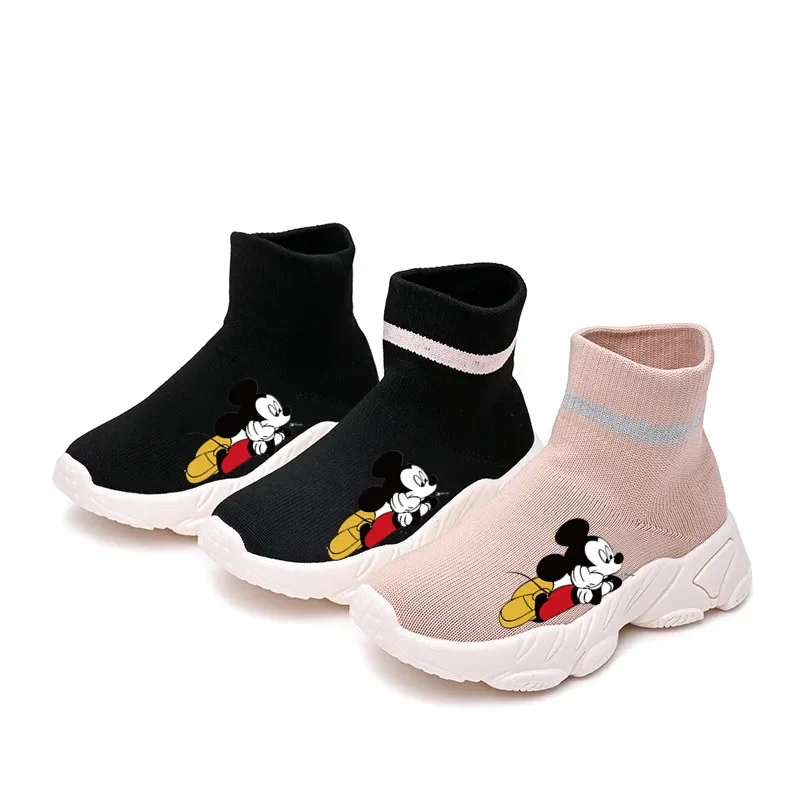 

Disney cartoon Mickey Mouse children boys and girls non-slip soft bottom stretch casual shoes sports shoes student running shoes