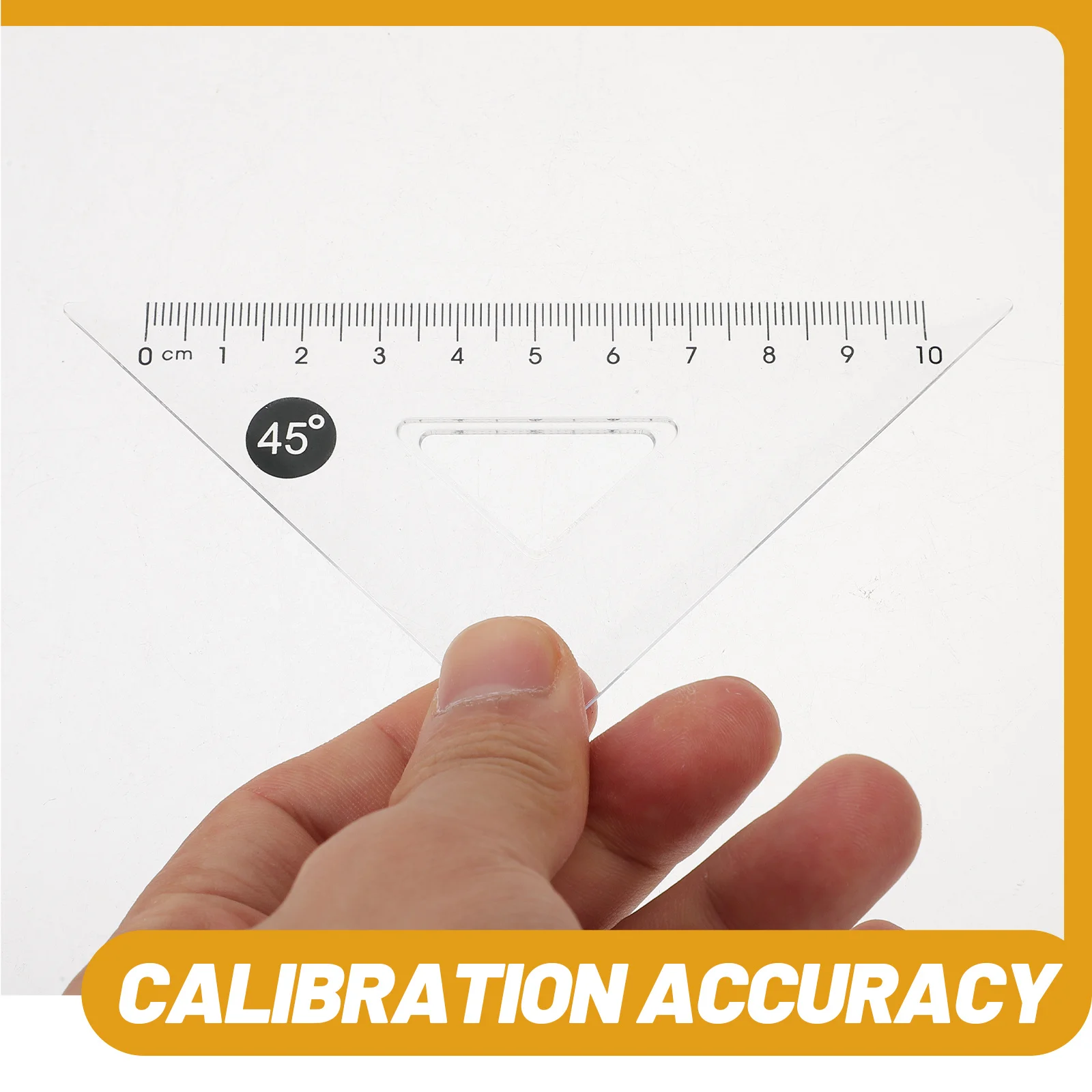 

12Pcs Plastic Triangle Rulers Measurement Tools Multi Functional Drawing Triangle Ruler Set for Painting Math Classroom Office