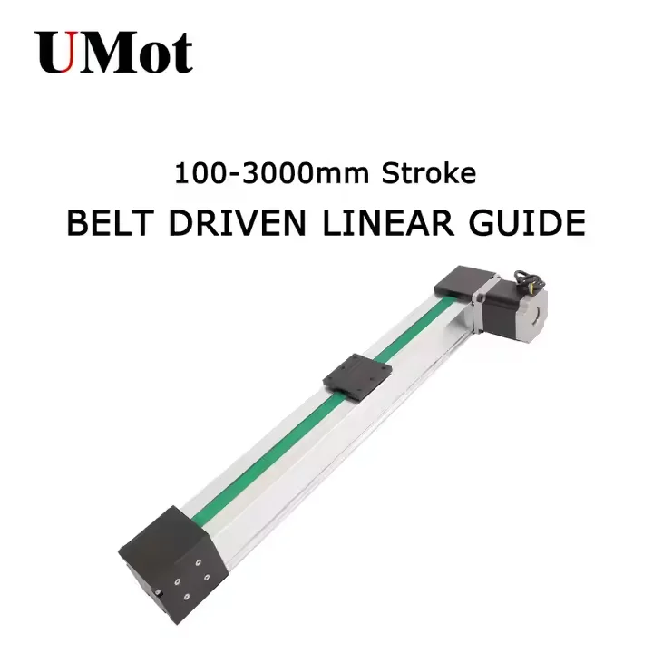 UMOT 60mm Effective Travel Stroke 400mm Cnc Linear Rail Synchronous Belt Slide Module with Nema24 Stepper Motor for 3D Printer