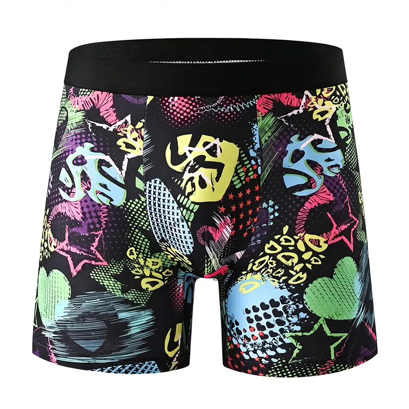 1PCS ! Long men's underwear new men's high-end underwear comfortable trend breathable boxer briefs a variety of prints available