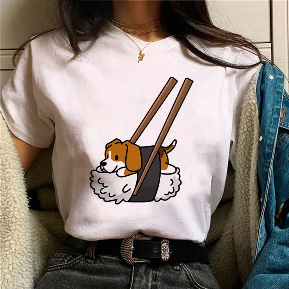 Beagle top women streetwear t-shirts girl designer clothes