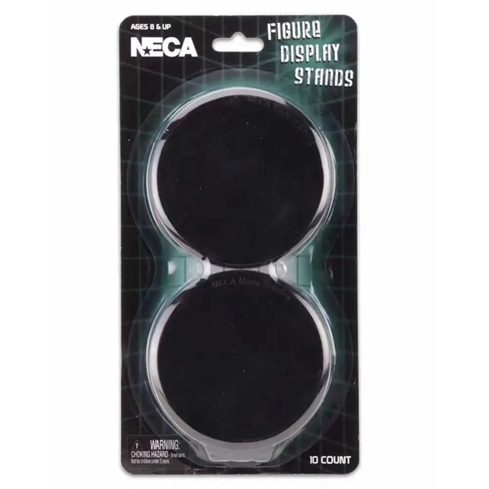 Soportes de exhibición de plástico para figuras de acción Neca de 6-8 pulgadas, transparentes/negros, base de exhibición para modelos de 9 cm