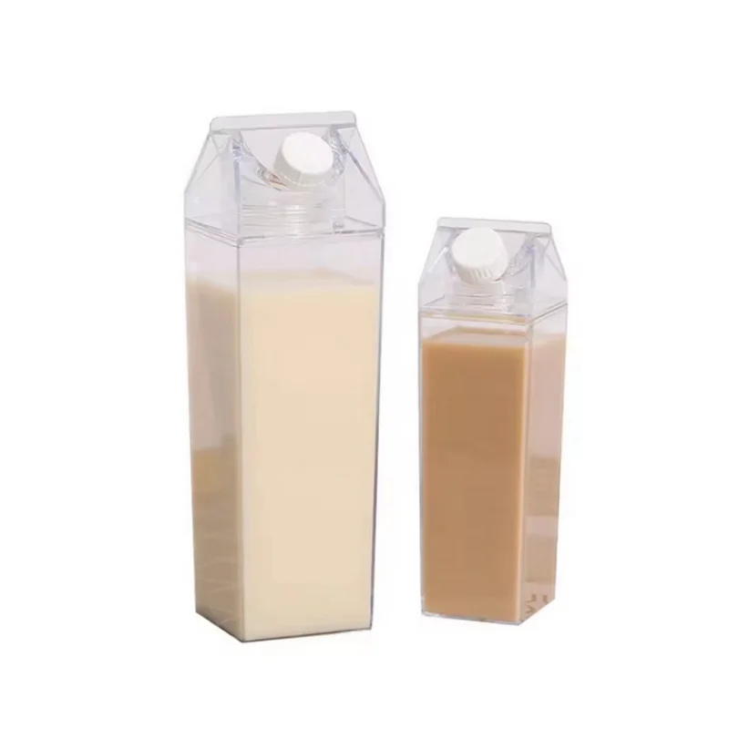Transparent Water Bottle Creative Milk Cardboard Bottles Milk Juice Box Reusable Portable For Outdoor Sports Travel And Camping - view 6