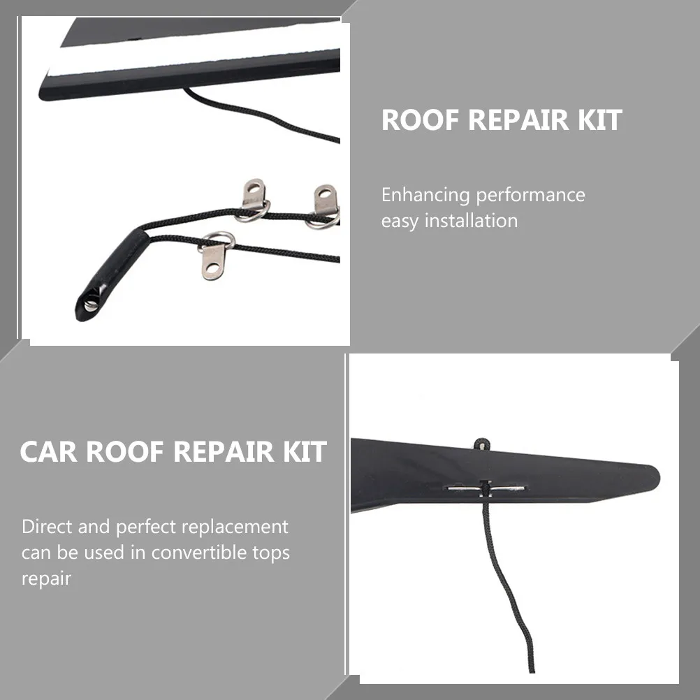 

1Set Convertible Tops C-Column Repair Kit High Reliability ABS Nylon Car Roof Repair Kit Perfect Replacement Easy Installation