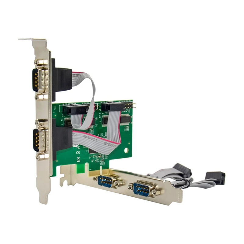 Карта расширения ST318 Pcie X1 AX99100 4S DB-9 Pin RS232 COM1 Порт Многофункциональная удобная карта расширения Простота в использовании