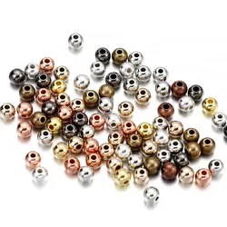 30-100Pcs 3-12mm Round With Hole CCB/Plastic Beads Seed Loose Spacer Beads for DIY Necklace Bracelet Jewelry Making Supplies
