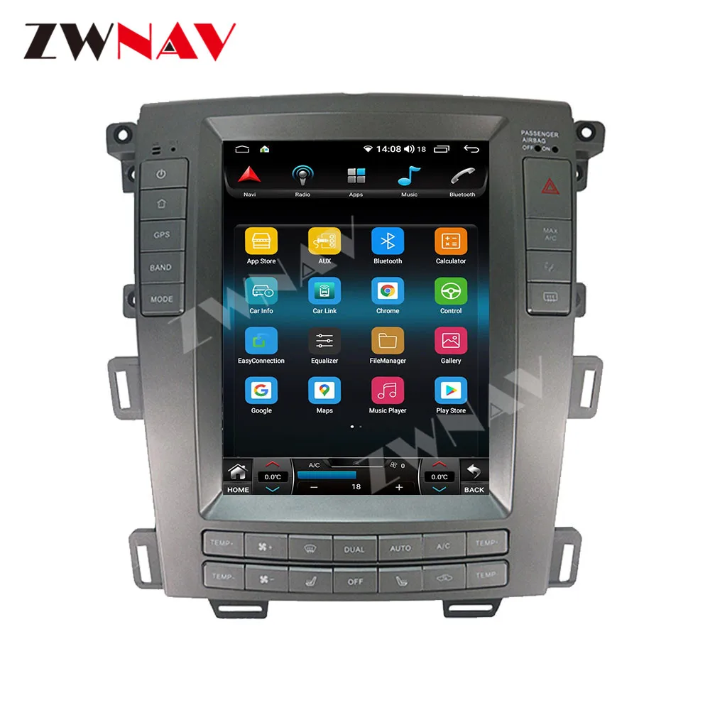 15.8 Inch HD Touch Screen For Ford Edge 2007-2013 Android 14 GPS Navigation WIFI 4G BT Carplay Car Multimedia Player Head Unit