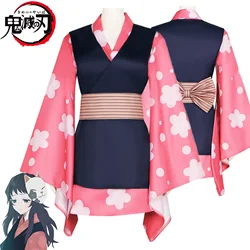 Anime Demon Slayer Makomo Cosplay Costume Japan Kimono Suits for Girl Kawaii Role Cosplay Outfits For Carnival Party Comcic Con