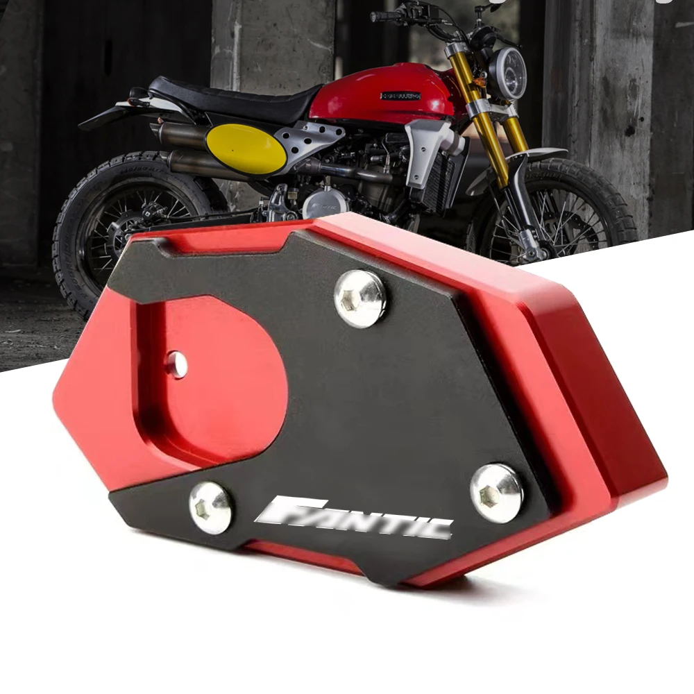 

For FANTIC CABALLERO FLAT TRACK 125 250 500 RALLY/SCRAMBLER 500 Motorcycle side stand extension pad support plate