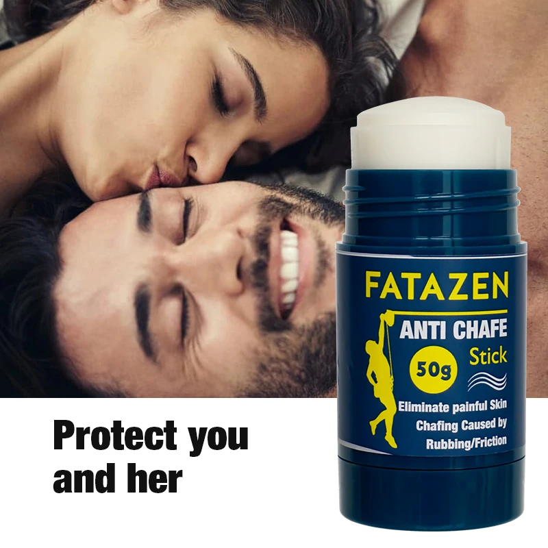 FATAZEN Natural Organic Anti-Chafe Balm Body Glide Thigh Rescue Friction Defense Chub Rub Stick