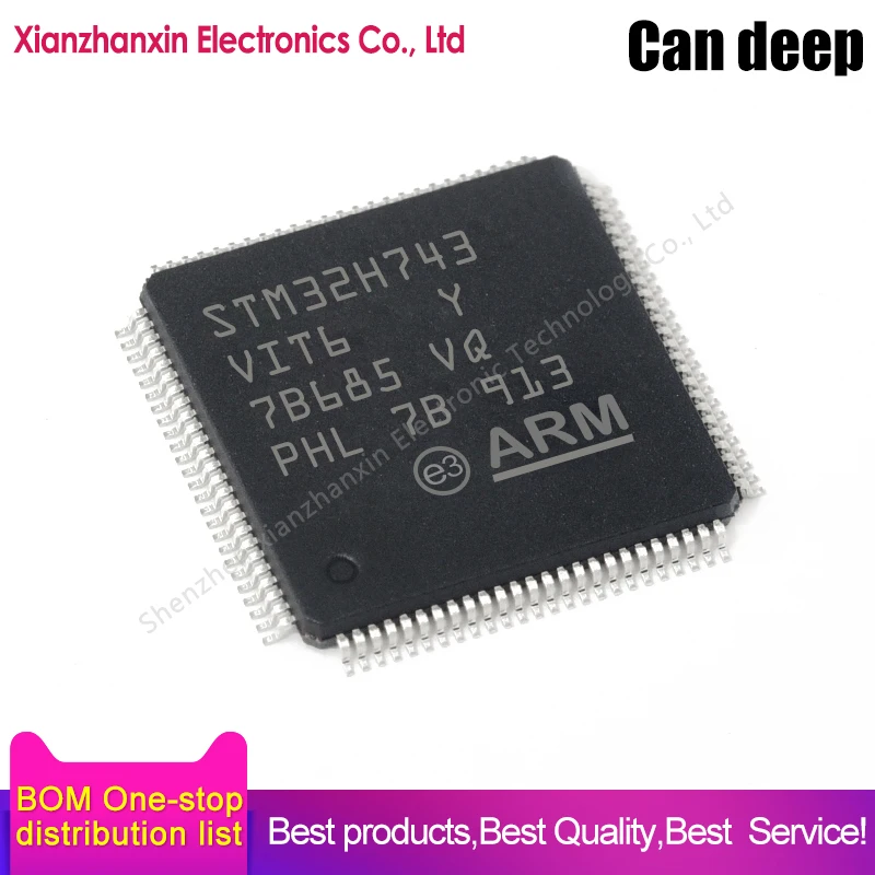 1PCS/LOT STM32H743VIT6 STM32H743 743VIT6 LQFP-100 Micro controller chip brand