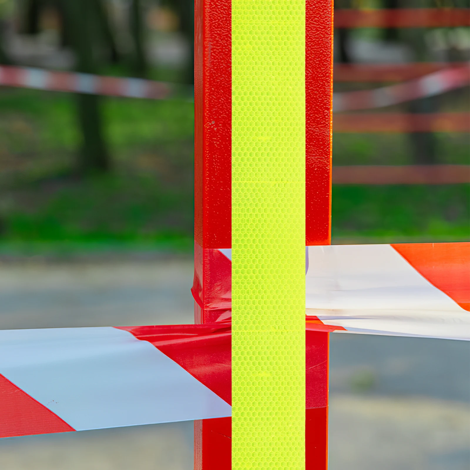 

4 PCS Reflective Stickers Tape Belt Vehicles Conspicuity Trucks Warning Adhesive