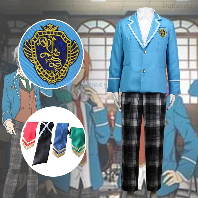 

S-3XL Ensemble Stars Косплей Рыцари Tsukinaga Leo Trickstar Hokuto Hidaka Narukami Akehoshi Subaru Школьная форма JK DK костюм