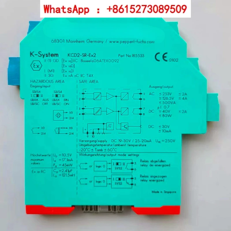 

Safety barrier isolator KFD2-STC4-EX1 KFD2-SR2-EX2.W UT2-EX1. W