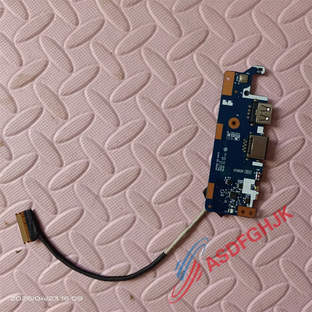 NS-D475 For Lenovo V15 G2-ALC G3 NS-D475 USB Switch Board Small Board DC02002E610 Cable tested OK