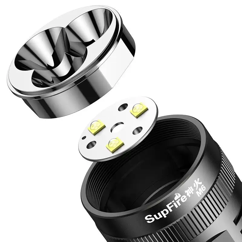 SUPERFIRE M6/M6-S Ultra Bright Flashlight