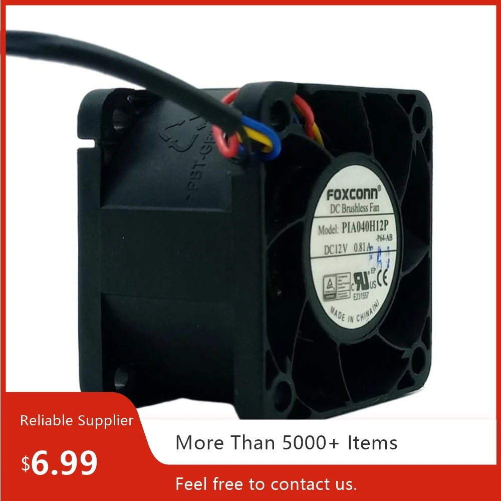 

40mm X 28mm Powerful Fan PIA040H12P 12V 40mm High-Speed PWM Cooling Fan for Computer Power Supply, CPU, and Gaming Systems
