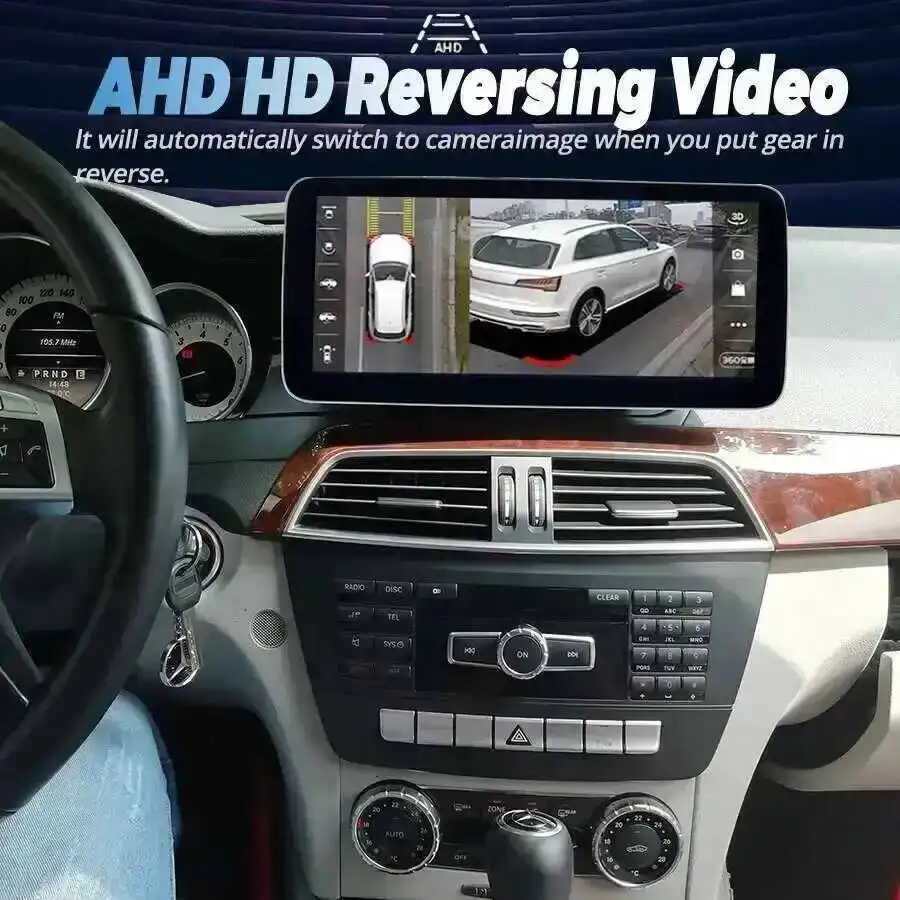 10.25Inch BT Multimedia Video Player HU Stereo Android 15  GPS Navi Car Radio For Mercedes Benz C Class W204 2011-2014 CarPlay