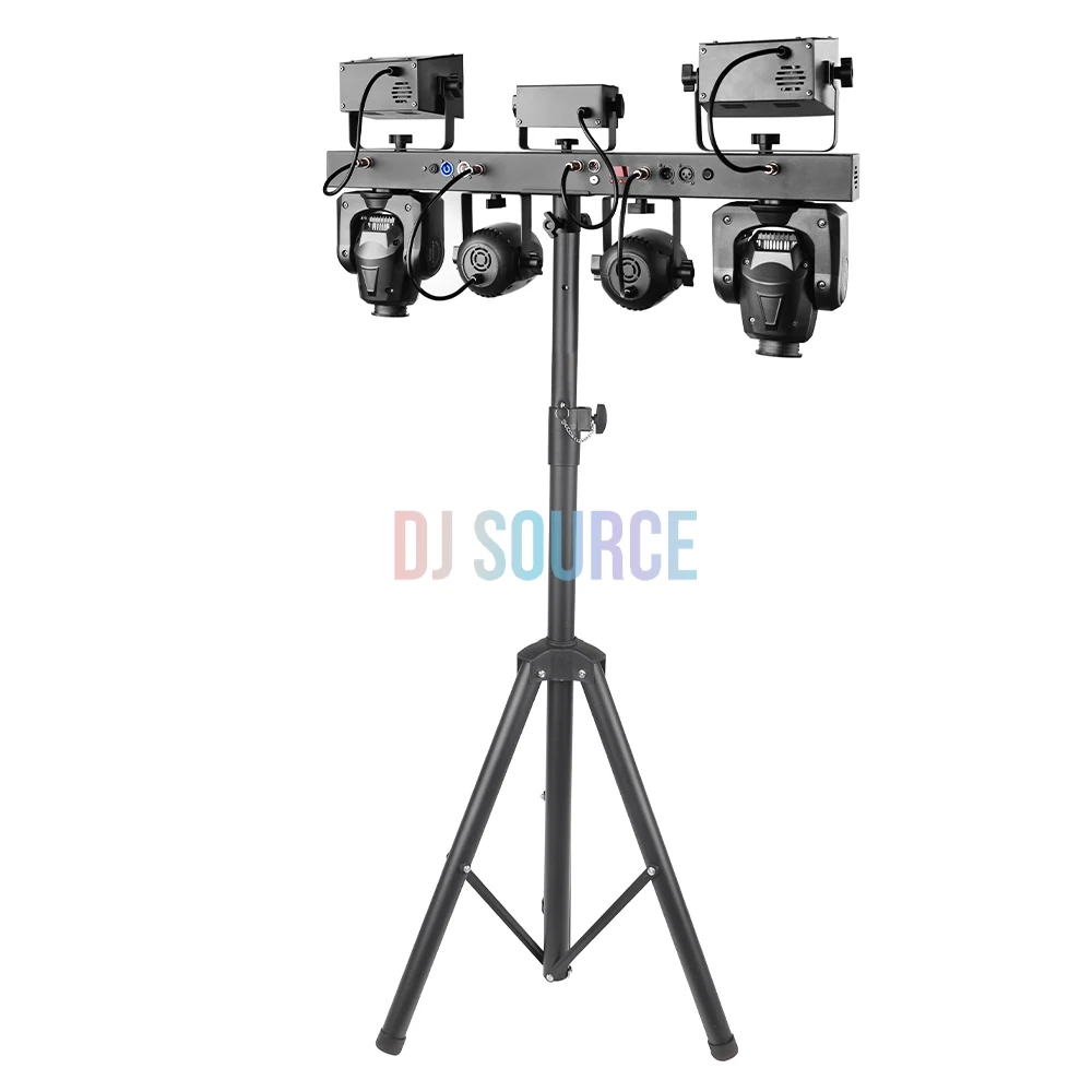 Con supporto LED 2X30W Fascio di luce a testa mobile 6X8W RGBW Par + Farfalla Luce RG Laser Stage Light DMX512 per DJ Disco Bar Set