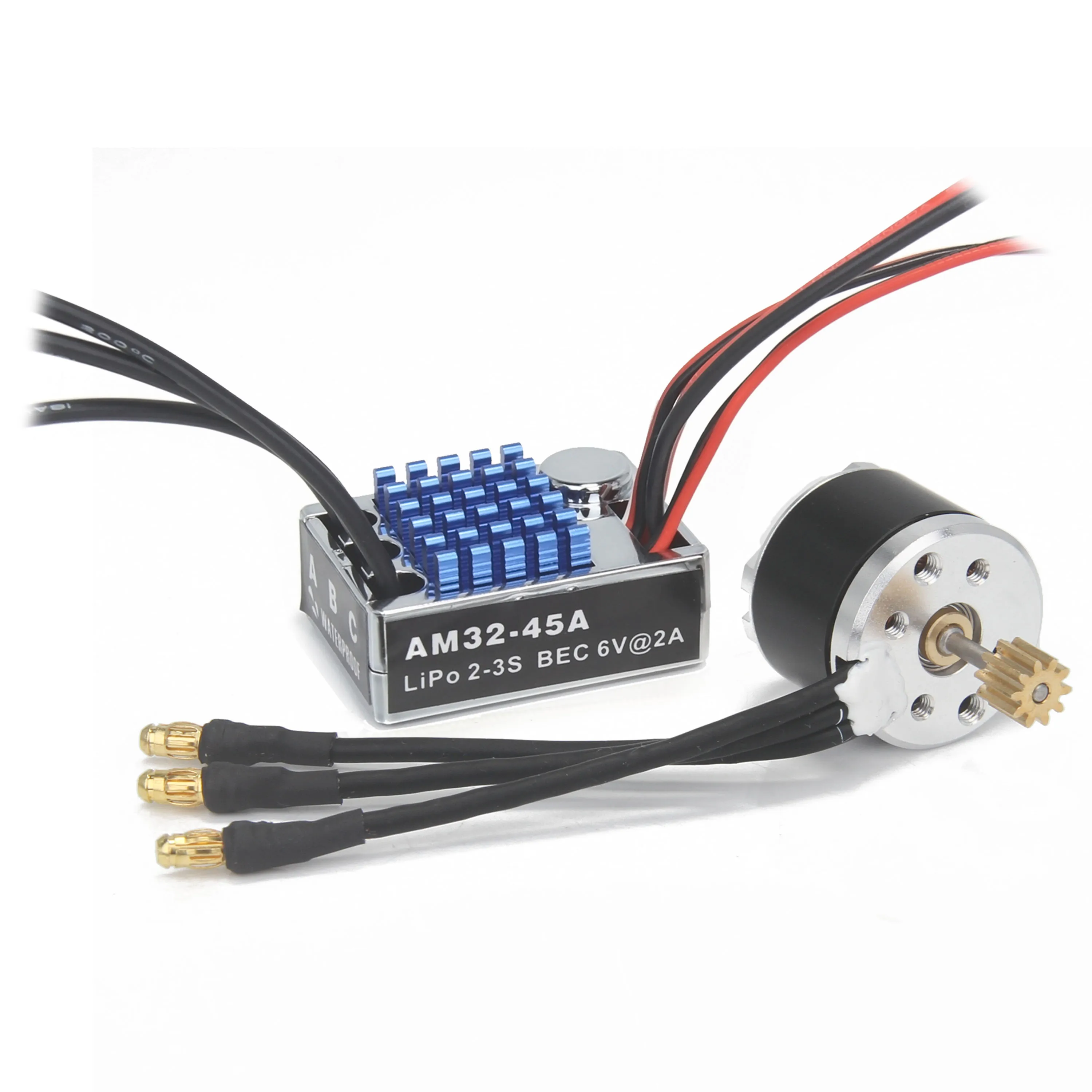 2322 2600KV Silnik Bezszczotkowy Outrunner AM32 45A ESC Oryginalne Wtyki SM3.0/T do MN82 MN168 MN78 MN99S Akcesoria Zamienne Tuningowe — 2