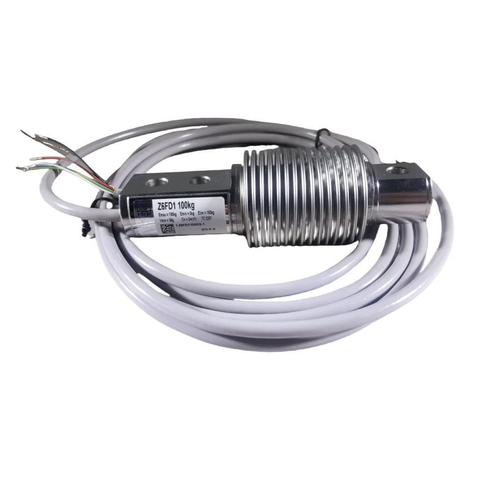Z6FD1 Stainless Steel Bellows Load Cells 30kg 50kg 100kg Force Sensors 0.02% Accuracy ISO9001 Certified
