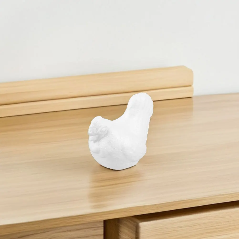 Ornements d'animaux de poulet en mousse, 3 pièces, peinture de coq, ensemble artisanal pour enfants, décoration de maison, projets scolaires, jeu de fête