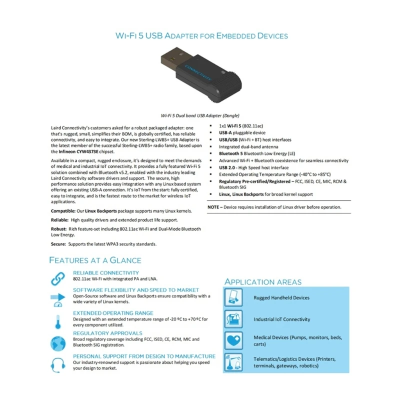 Driverfree USB WiFi Dongle ตัวรับสัญญาณ WIFI อะแดปเตอร์เครือข่าย LWB5 USB2.0