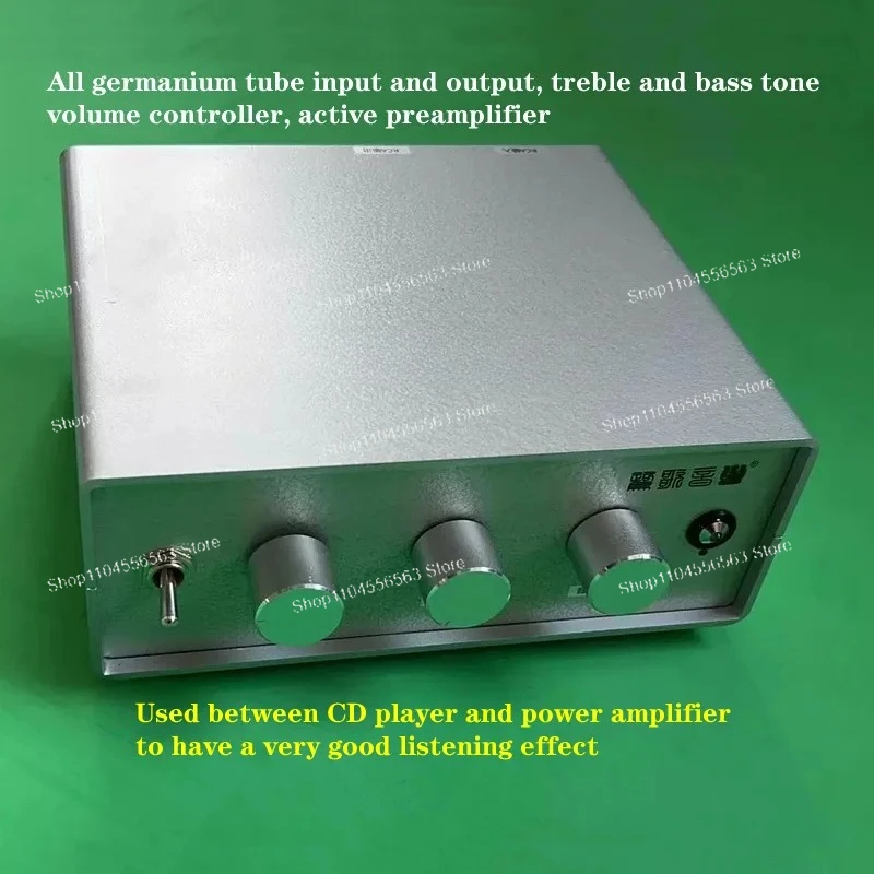 All germanium tube input and output, high and low tone volume controller, active preamplifier