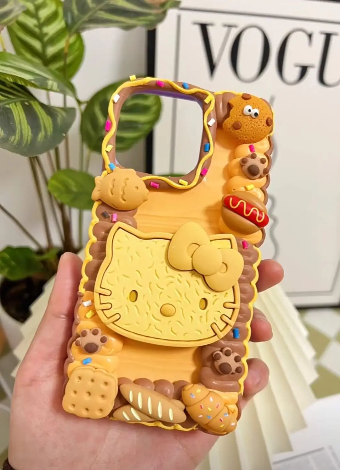 

Cartoon Cat 3D Handmade Case For iPhone 11 pro max case DIY Customized cream phone Cover ip 12 13 mini couple gift girl present