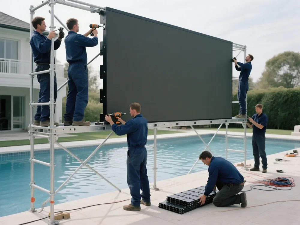 HD IP65 Waterproof Outdoor Led Display Screen Tv Swimming Pool Led Screen for Resort