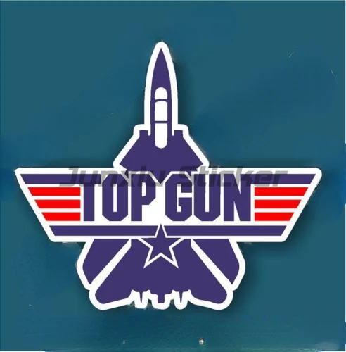 Kreative Top Gun Aufkleber PVC Auto Aufkleber ATV Rv Auto Styling Vinyl Fenster Wasserdichte Motocross Racing Laptop Helm Stamm Wand