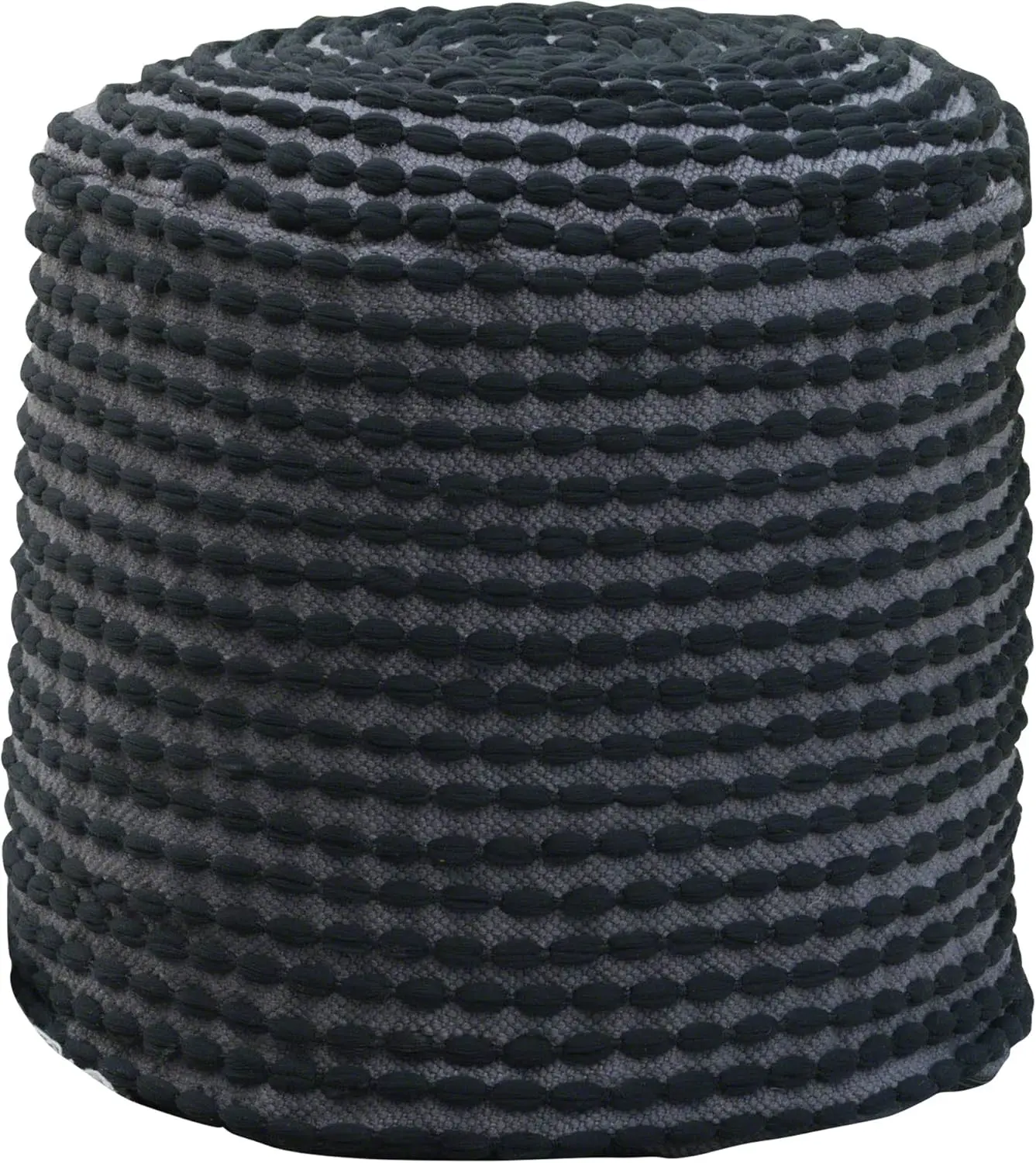 

Outdoor Handcrafted Modern Water-Resistant Fabric Cylinder Pouf Ottoman Foot Stool - Bean Bag Floor Chair - Foot Rest Couch For