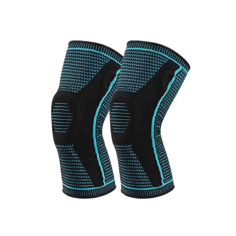 1PC Silicone Spring Full Knee Brace Strap Patella Medial Support Strong Meniscus Compression Protection Sport Pads RunningBasket